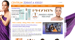 Desktop Screenshot of centrum-zdraviakrasy.cz